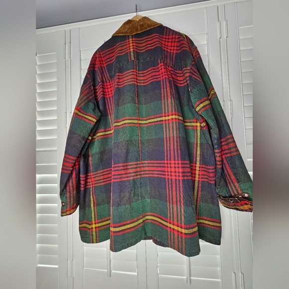 Polo Ralph Lauren Tartan Canvas Fireman’s Clasp Chore Coat Large - Picture 8 of 12